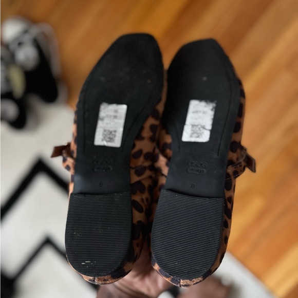 Leopard Print Mary Jane Flats - Picture 3 of 4
